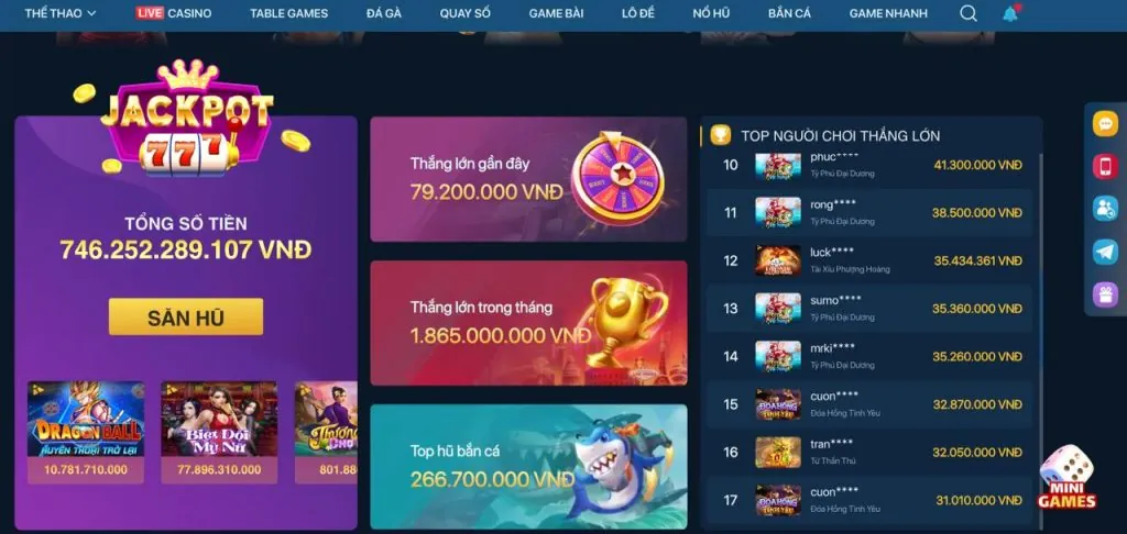 Tổng hợp các trò chơi tại nohu 90 app
